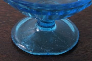 アンティーク雑貨　昭和レトロ　氷コップ2個セット(プレスガラス)(2)