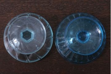アンティーク雑貨　昭和レトロ　氷コップ2個セット(プレスガラス)(2)