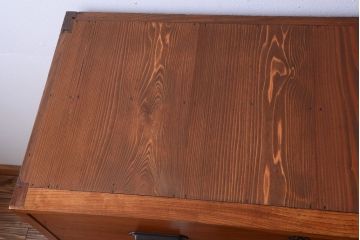 アンティーク家具　和製アンティーク　前面欅材!和モダンな4杯チェスト(衣装箪笥)