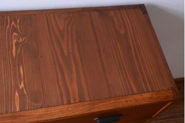 アンティーク家具　和製アンティーク　前面欅材!和モダンな4杯チェスト(衣装箪笥)