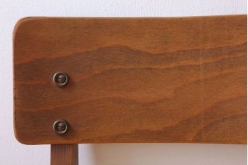 レトロ家具　昭和レトロ　古い木製の小ぶりなアンティークチェア