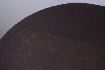 アンティーク家具　和製アンティーク　古いナラ材の上質なオーバル(楕円)型ダイニングテーブル