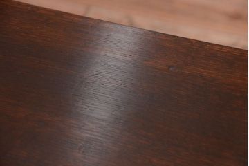 アンティーク家具　和製アンティーク　古いナラ材の上質なオーバル(楕円)型ダイニングテーブル