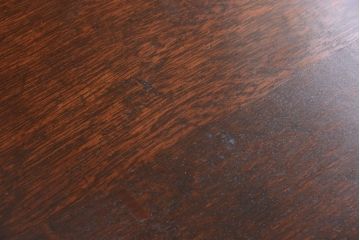 アンティーク家具　和製アンティーク　古いナラ材の上質なオーバル(楕円)型ダイニングテーブル