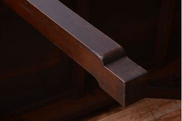 アンティーク家具　和製アンティーク　古いナラ材の上質なオーバル(楕円)型ダイニングテーブル