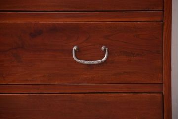 アンティーク家具　和製アンティーク　前面欅材のシンプルな衣装箪笥ローボード