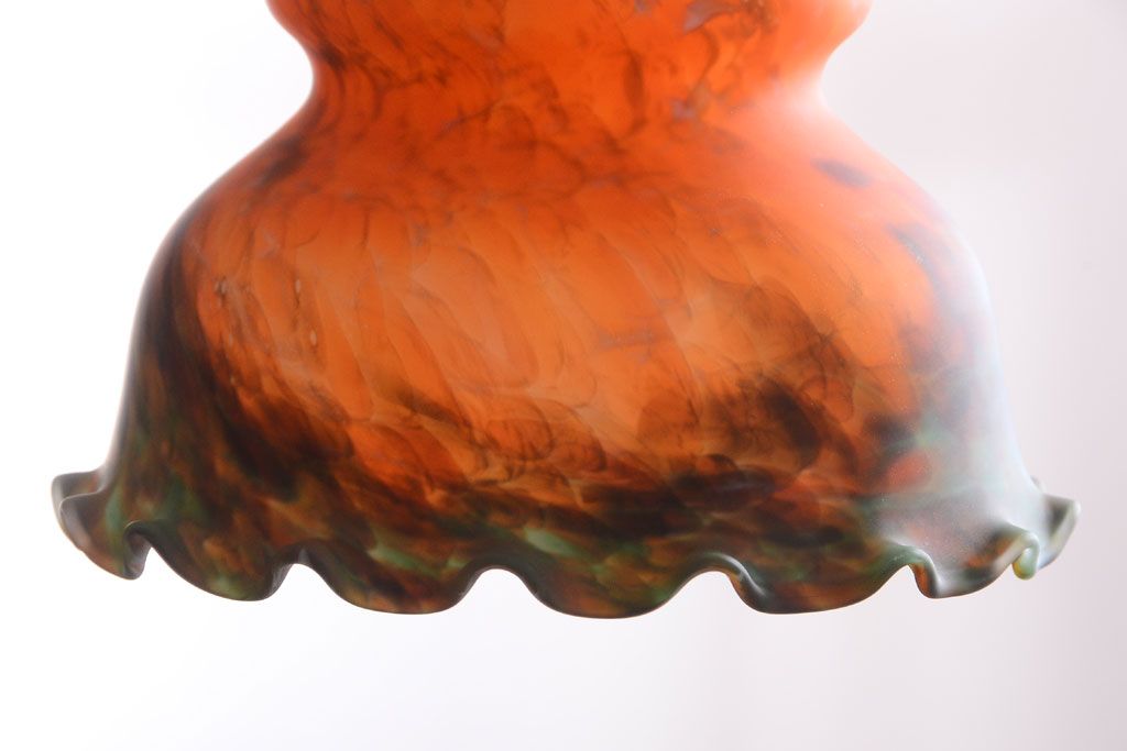 中古　マーブルガラスのペンダントライト(天井照明)