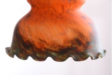 中古　マーブルガラスのペンダントライト(天井照明)