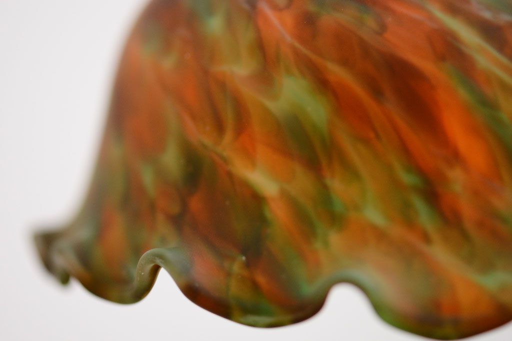 中古　マーブルガラスのペンダントライト(天井照明)