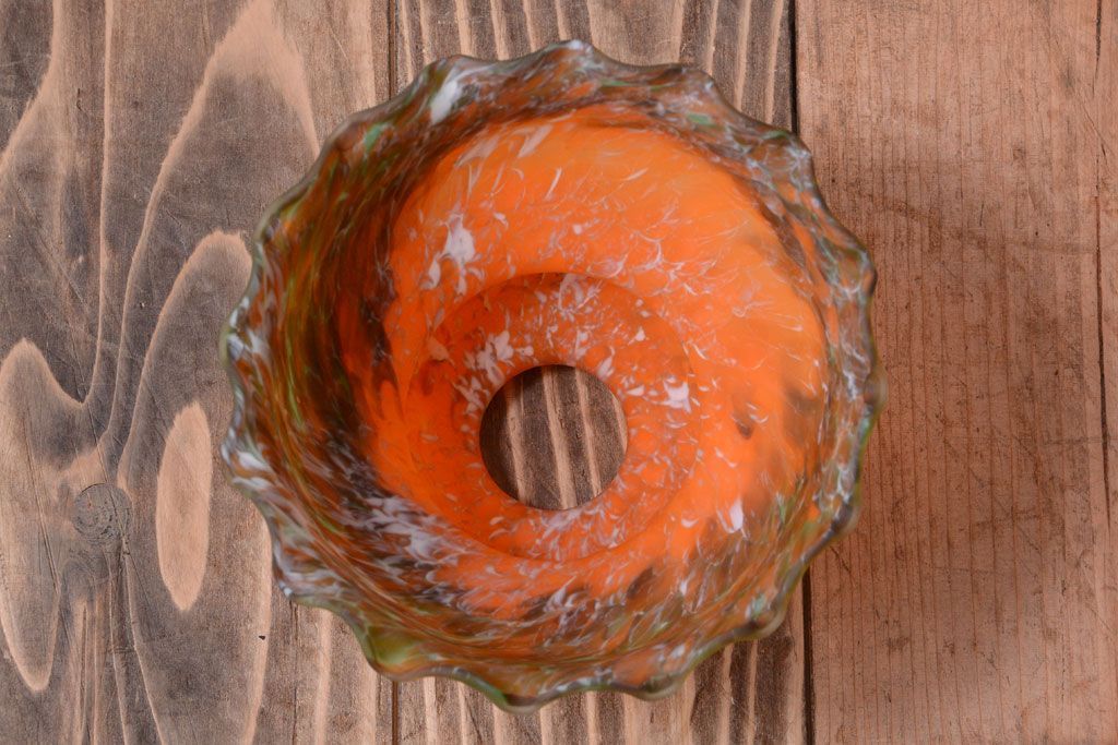 中古　マーブルガラスのペンダントライト(天井照明)