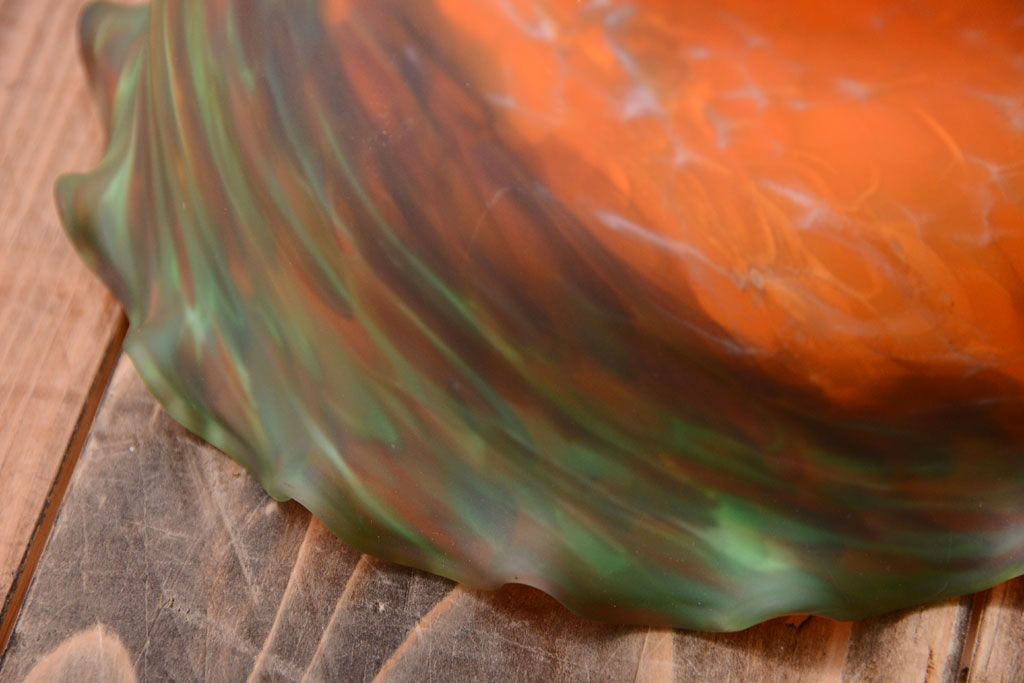 中古　マーブルガラスのペンダントライト(天井照明)