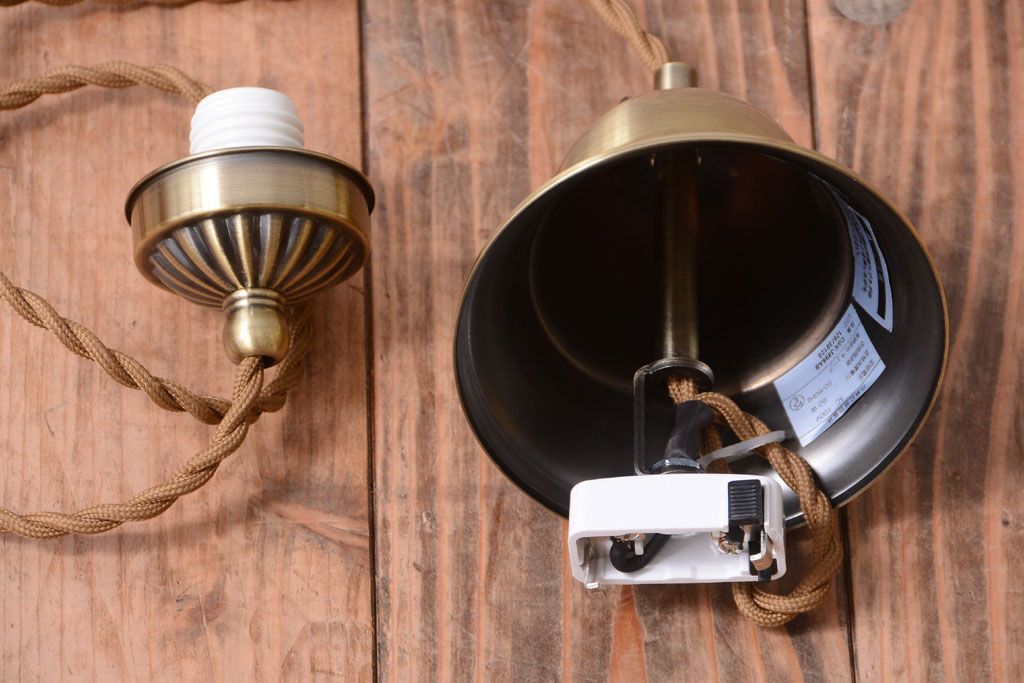 中古　マーブルガラスのペンダントライト(天井照明)