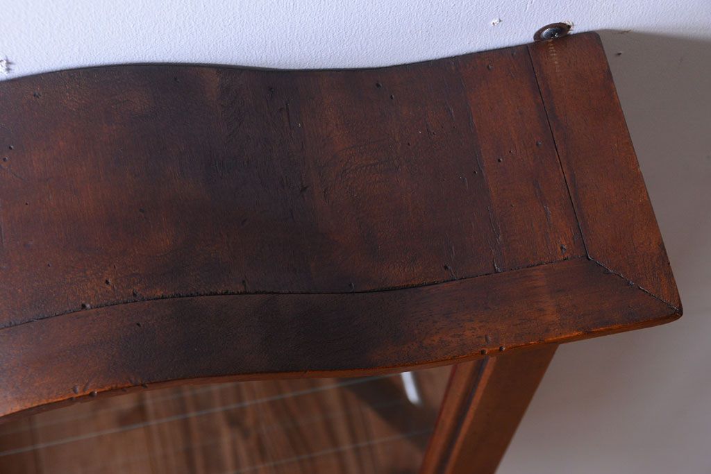 中古　海外輸入家具　木製の壁掛けギャラリーケース(ショーケース)