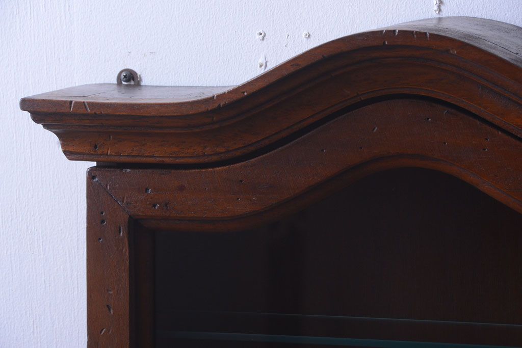 中古　海外輸入家具　木製の壁掛けギャラリーケース(ショーケース)