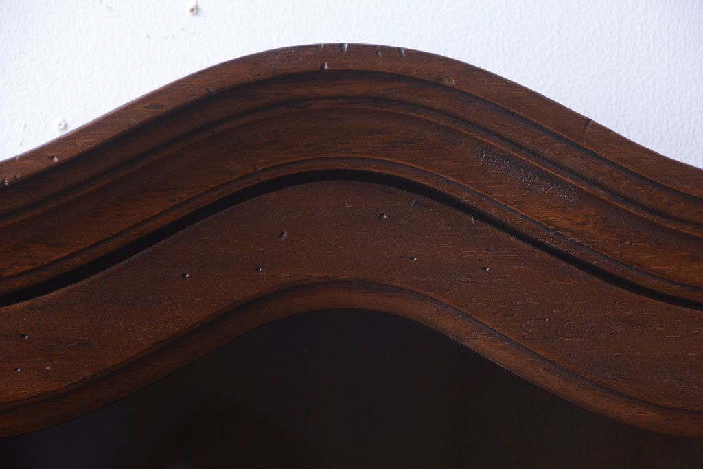 中古　海外輸入家具　木製の壁掛けギャラリーケース(ショーケース)