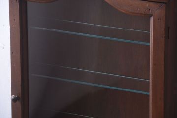 中古　海外輸入家具　木製の壁掛けギャラリーケース(ショーケース)