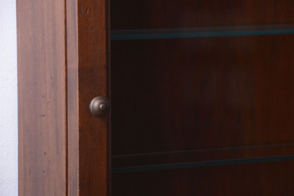 中古　海外輸入家具　木製の壁掛けギャラリーケース(ショーケース)