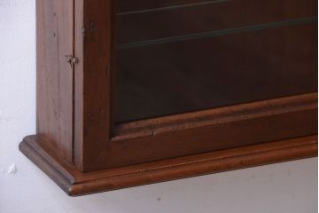 中古　海外輸入家具　木製の壁掛けギャラリーケース(ショーケース)