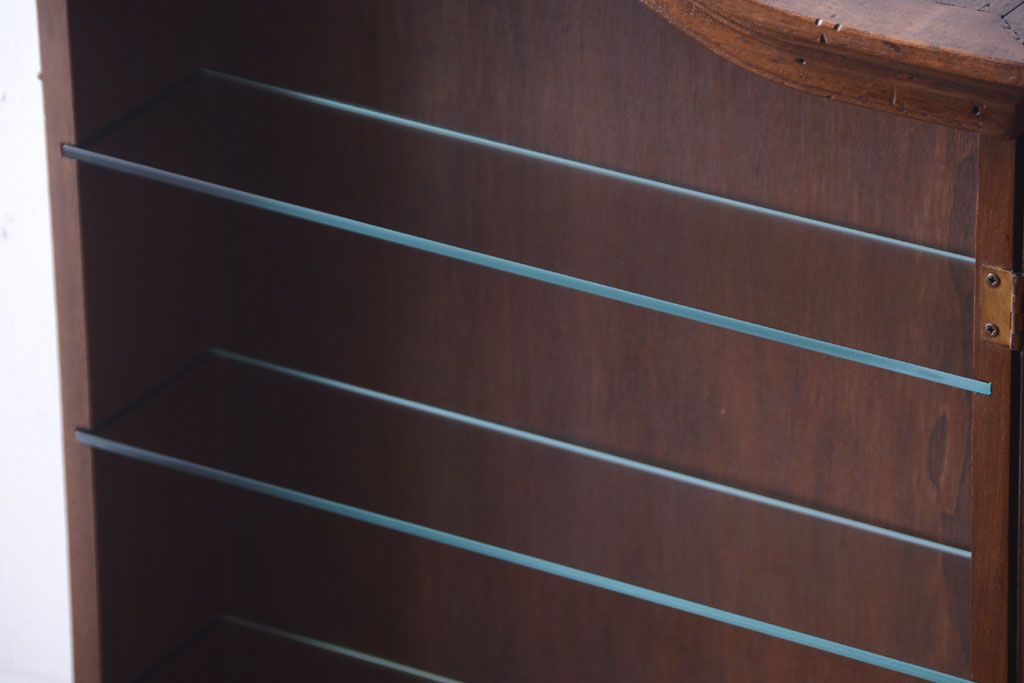 中古　海外輸入家具　木製の壁掛けギャラリーケース(ショーケース)