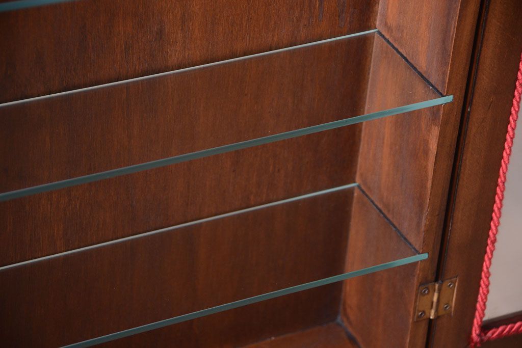 中古　海外輸入家具　木製の壁掛けギャラリーケース(ショーケース)