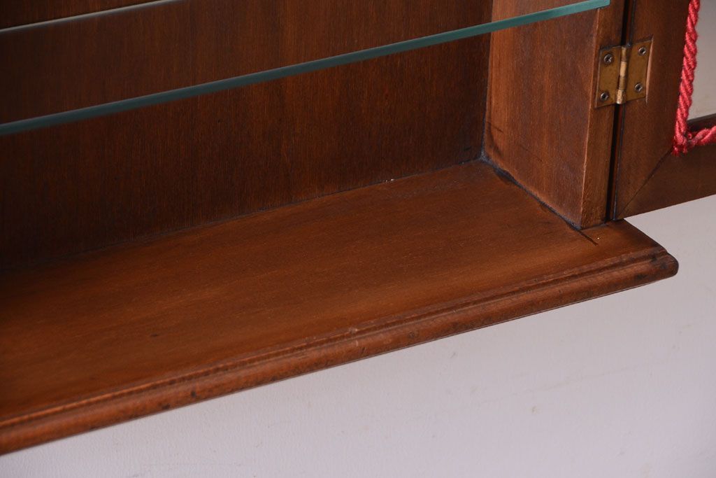 中古　海外輸入家具　木製の壁掛けギャラリーケース(ショーケース)