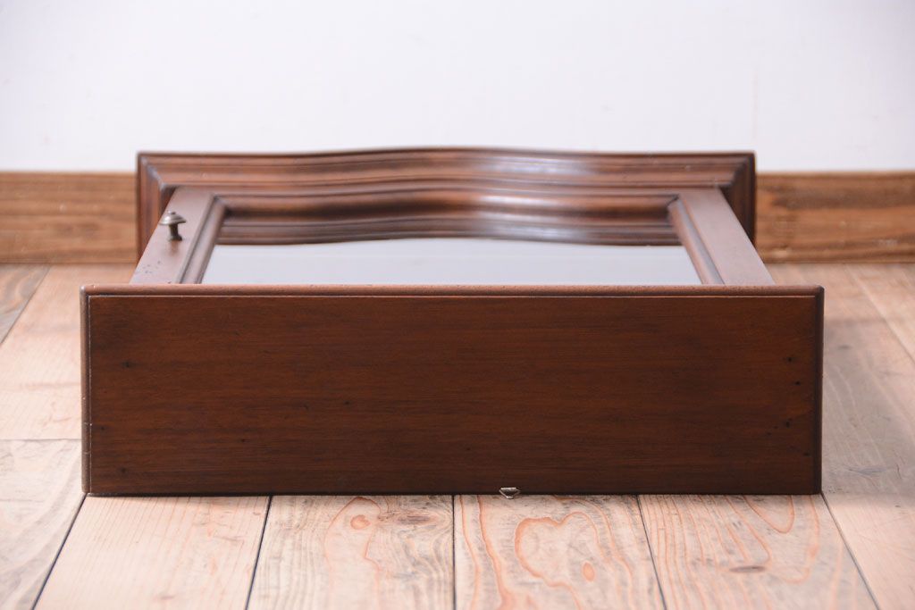 中古　海外輸入家具　木製の壁掛けギャラリーケース(ショーケース)