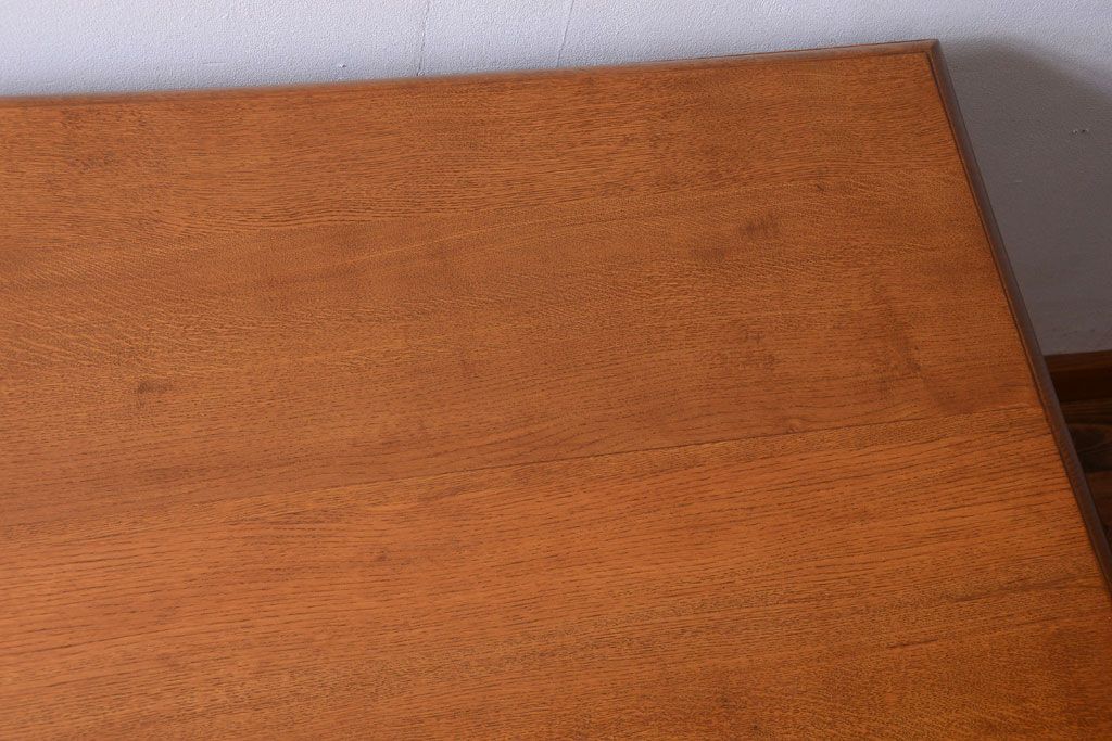 アンティーク家具　和製アンティーク　古いナラ材の上質な組み立て式両袖机(デスク)