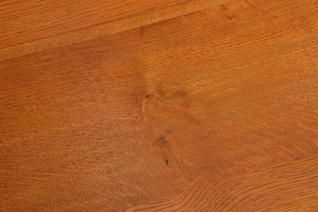 アンティーク家具　和製アンティーク　古いナラ材の上質な組み立て式両袖机(デスク)