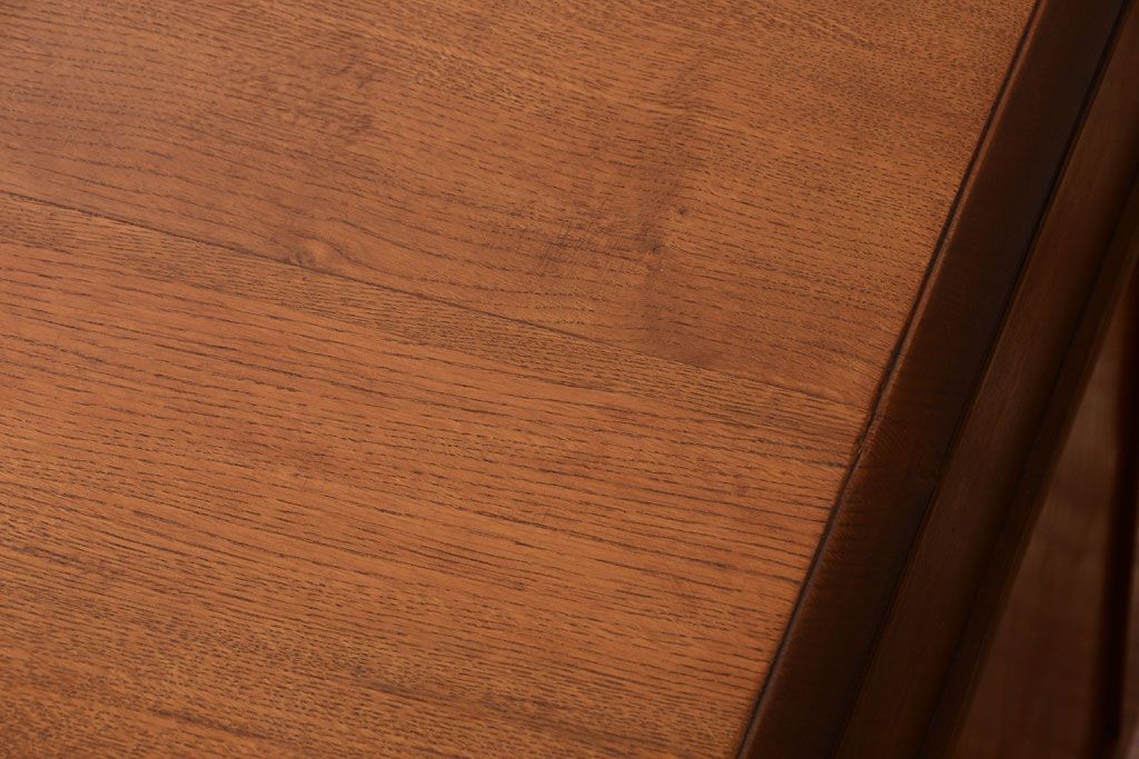 アンティーク家具　和製アンティーク　古いナラ材の上質な組み立て式両袖机(デスク)