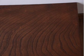 アンティーク家具　和製アンティーク　欅材!折り畳み脚の二月堂机(座卓・ちゃぶ台)