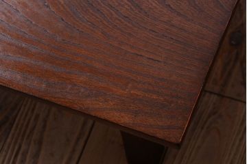 アンティーク家具　和製アンティーク　欅材!折り畳み脚の二月堂机(座卓・ちゃぶ台)