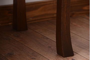アンティーク家具　和製アンティーク　欅材!折り畳み脚の二月堂机(座卓・ちゃぶ台)