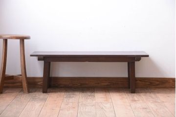 アンティーク家具　和製アンティーク　総栗材!折り畳み脚の二月堂机(座卓・ちゃぶ台)