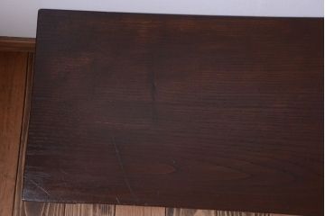アンティーク家具　和製アンティーク　総栗材!折り畳み脚の二月堂机(座卓・ちゃぶ台)