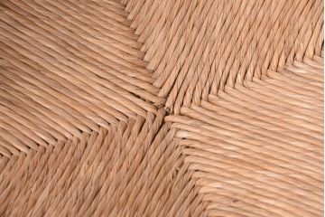 アンティーク家具　イギリスアンティーク　オーク材!ラッシ座面のコーナーチェア(1)