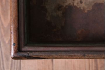 アンティーク雑貨　古民具・骨董　古い欅材!アンティーク角火鉢