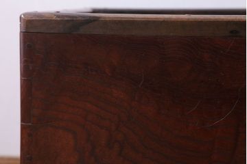 アンティーク雑貨　古民具・骨董　古い欅材!アンティーク角火鉢