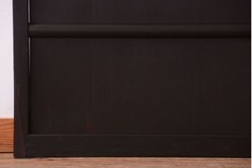 古民具・骨董　明治〜大正期　古い木味のアンティーク舞良戸2枚セット