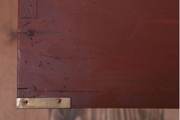 アンティーク家具　和製アンティーク　漆塗り!前面欅材の時代箪笥ローボード(2)