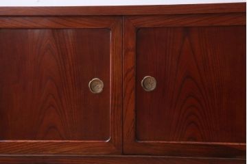 アンティーク家具　和製アンティーク　漆塗り!前面欅材の時代箪笥ローボード(2)