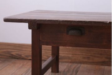 アンティーク家具　和製アンティーク　古い木味が素朴な小さい文机
