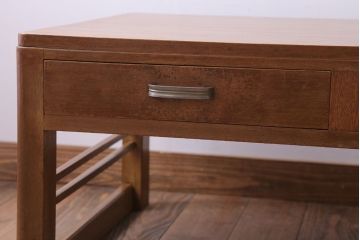 アンティーク家具　和製アンティーク　古い木味のシンプルな文机(3)