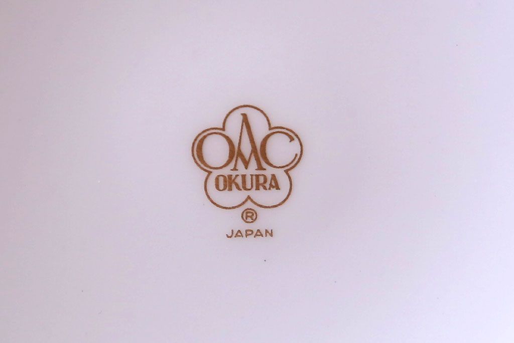 アンティーク雑貨　中古　大倉陶園(おおくらとうえん)　瑠璃(るり)金蝕　花器