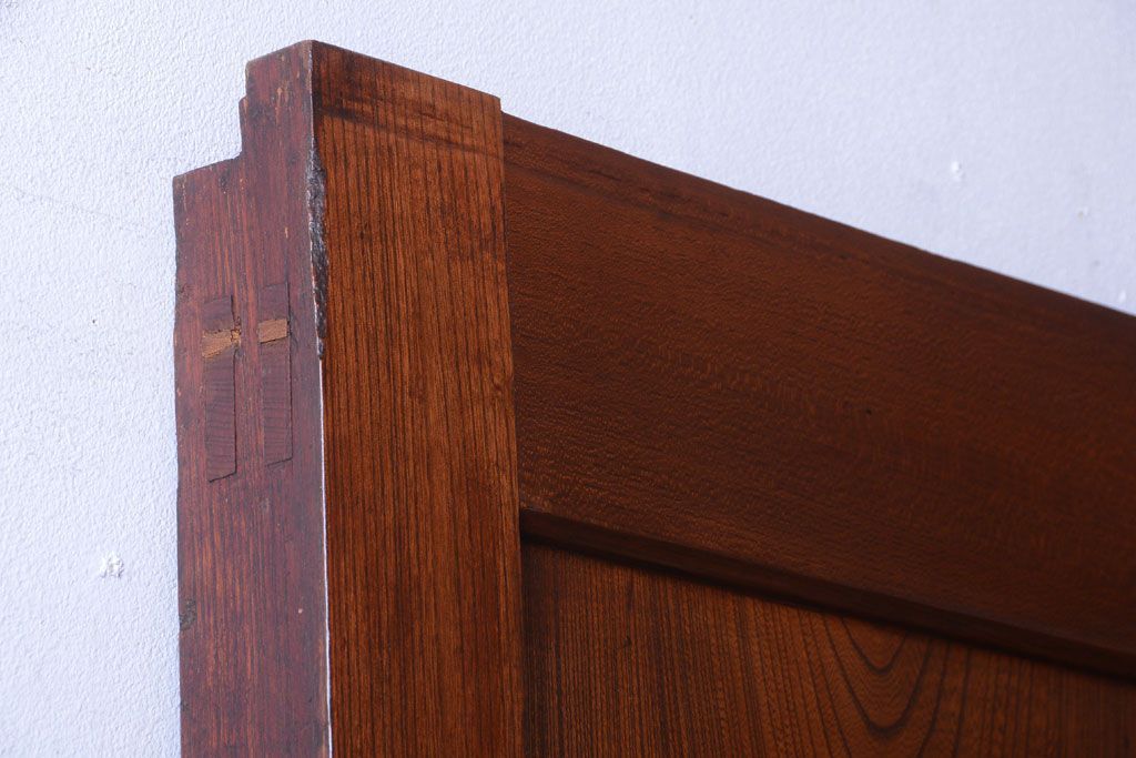 古民具・骨董　総欅材!重厚なアンティーク蔵戸(玄関戸)