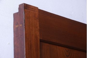 古民具・骨董　総欅材!重厚なアンティーク蔵戸(玄関戸)