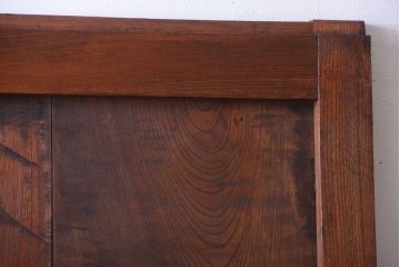 古民具・骨董　総欅材!重厚なアンティーク蔵戸(玄関戸)