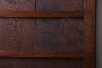 古民具・骨董　総欅材!重厚なアンティーク蔵戸(玄関戸)