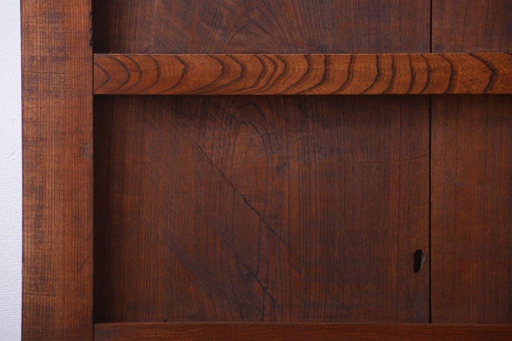 古民具・骨董　総欅材!重厚なアンティーク蔵戸(玄関戸)