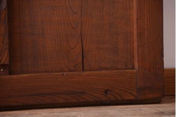 古民具・骨董　総欅材!重厚なアンティーク蔵戸(玄関戸)