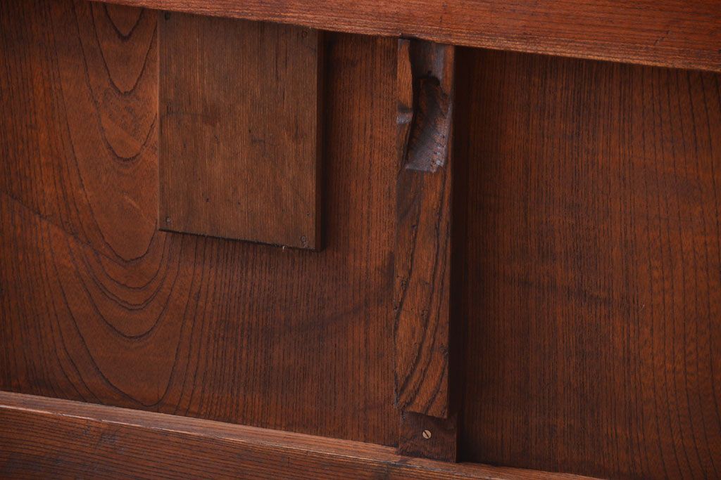 古民具・骨董　総欅材!重厚なアンティーク蔵戸(玄関戸)